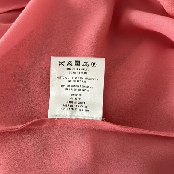 PRÉCIS Petite 100% silk summer dress in dusky pink. - Picture 10 of 10